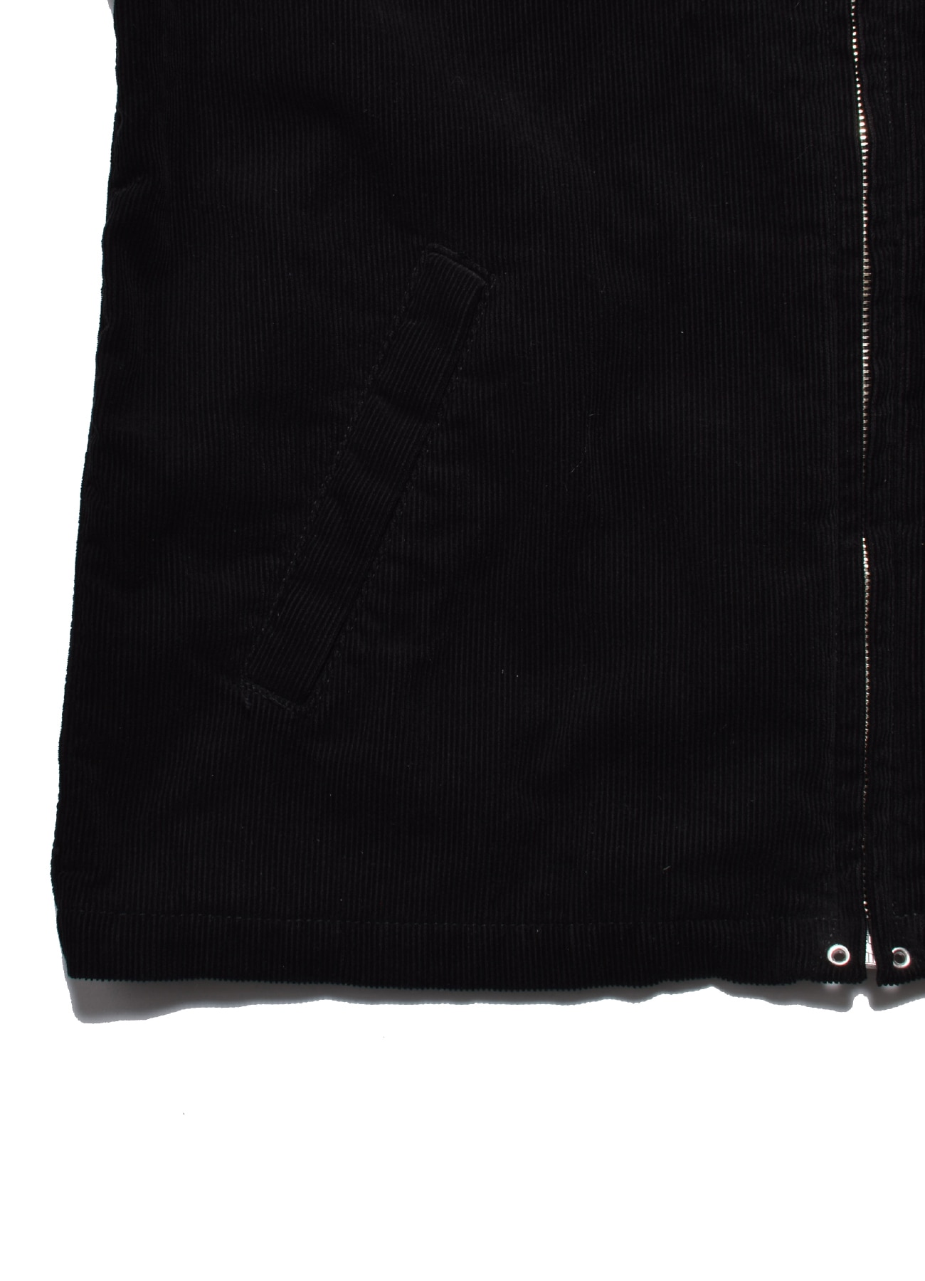 [26 Sep 12:00 JST release] Black Corduroy Zipup Trucker Jacket_7