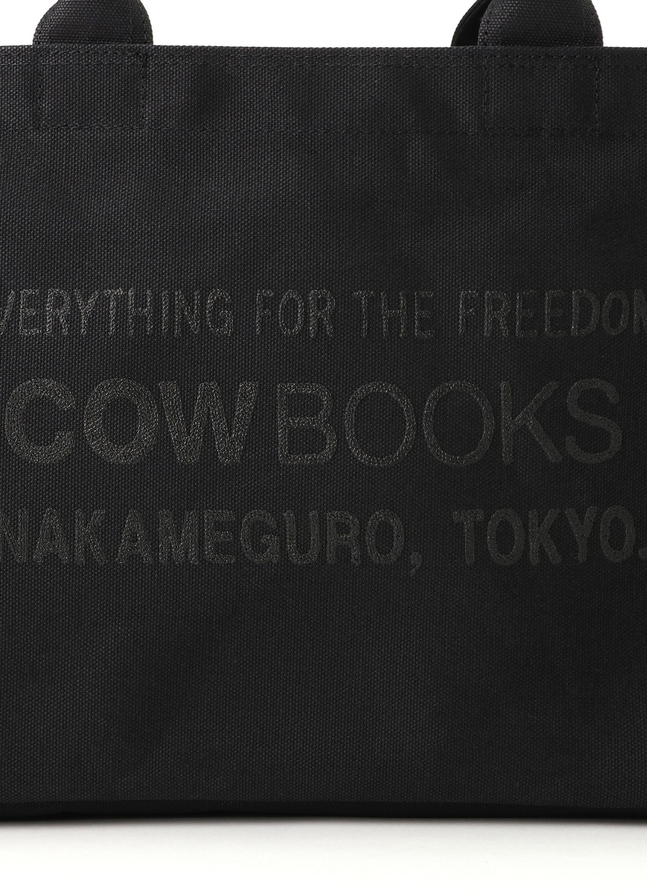 WILDSIDE × COW BOOKS Container Tote Small(FREE SIZE BLACK): COW