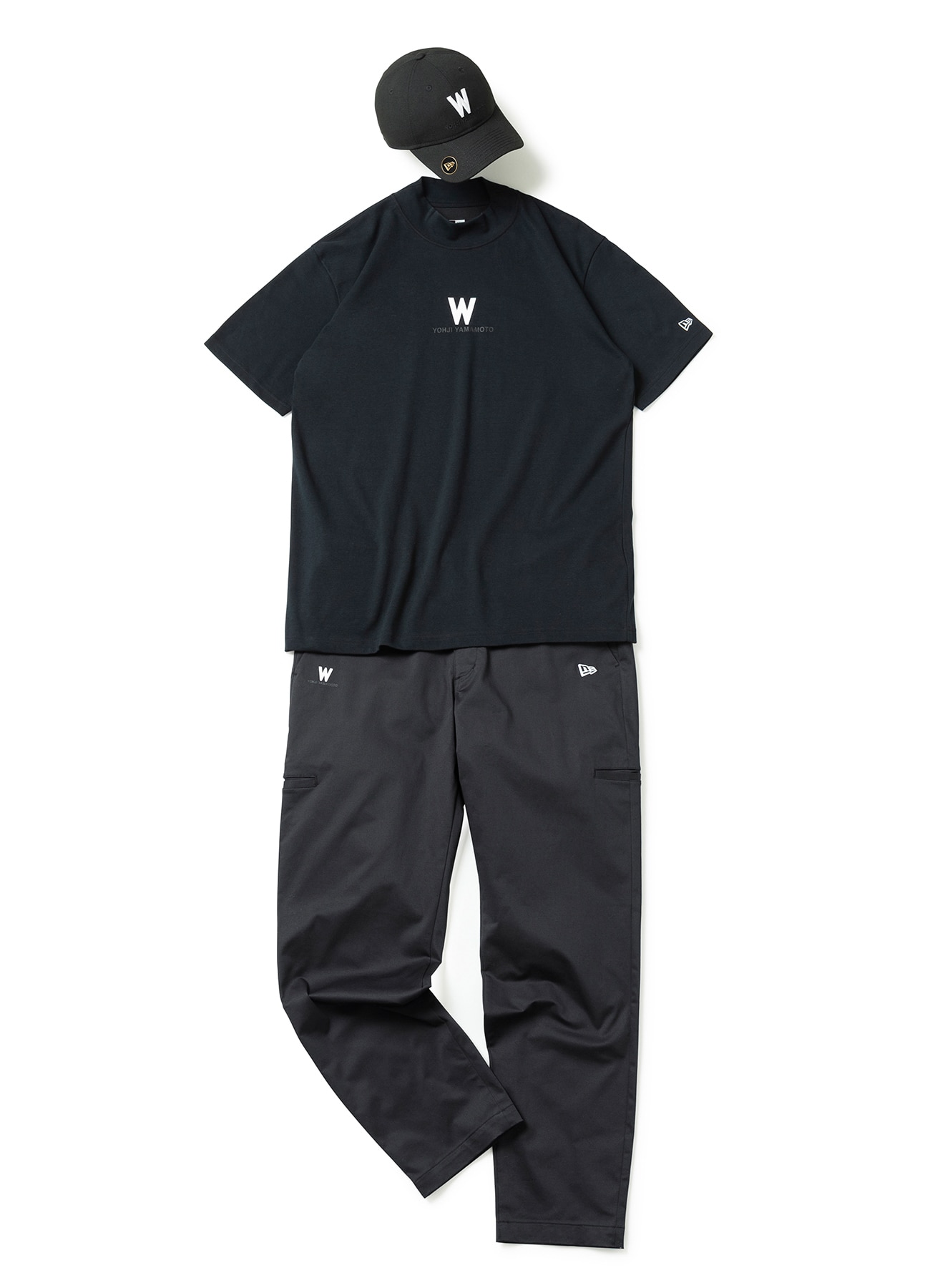 WILDSIDE × NEW ERA Tapered Stretch Pants(S BLACK): NEW ERA