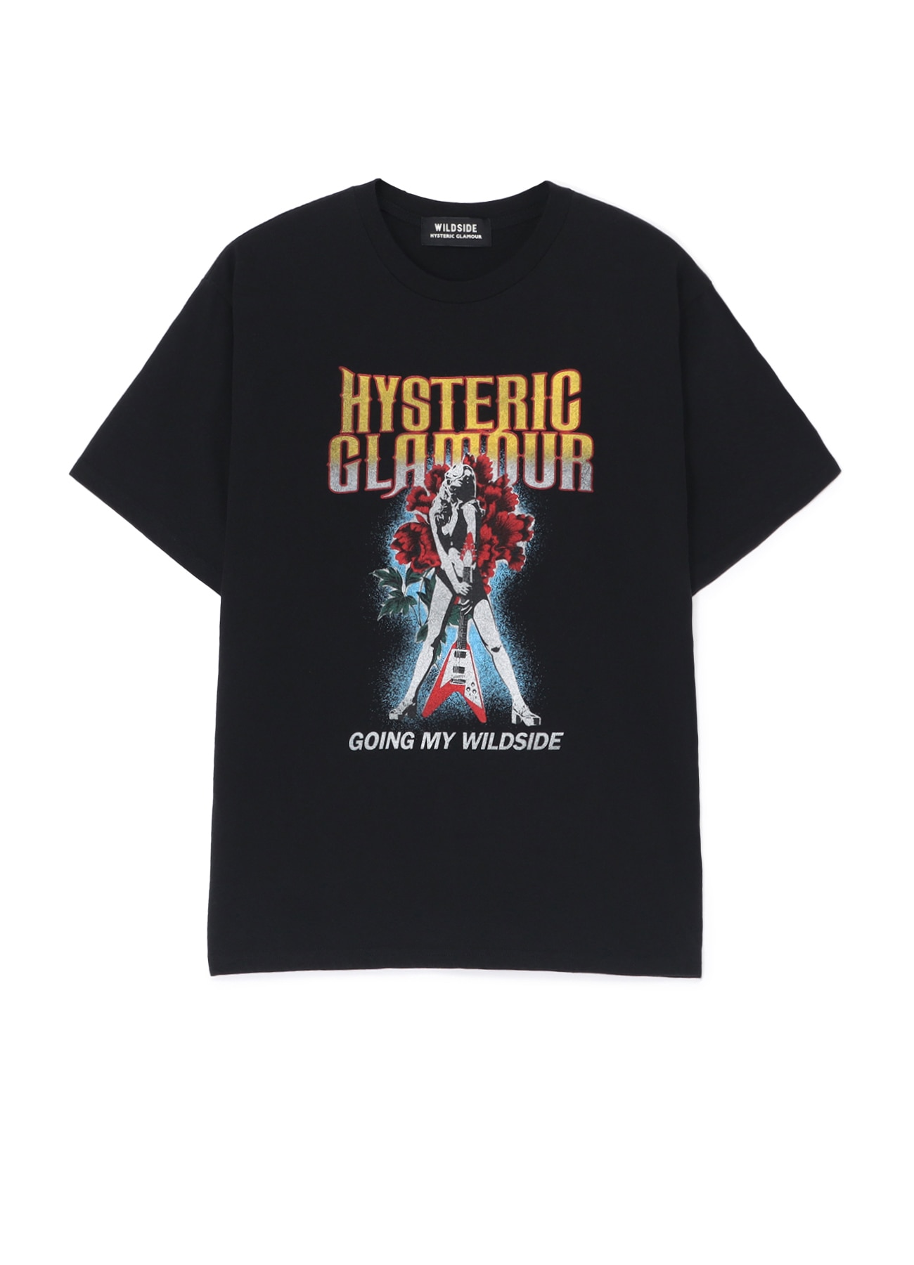 WILDSIDE × HYSTERIC GLAMOUR "FLYING V" T-shirt