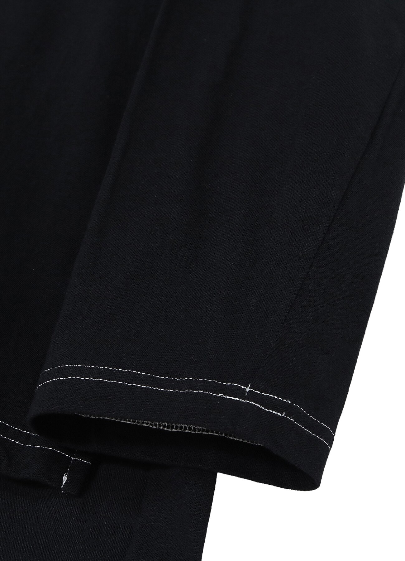 Cotton Jersey Half Zip Long Sleeve T-shirt (Garment Dye)_5