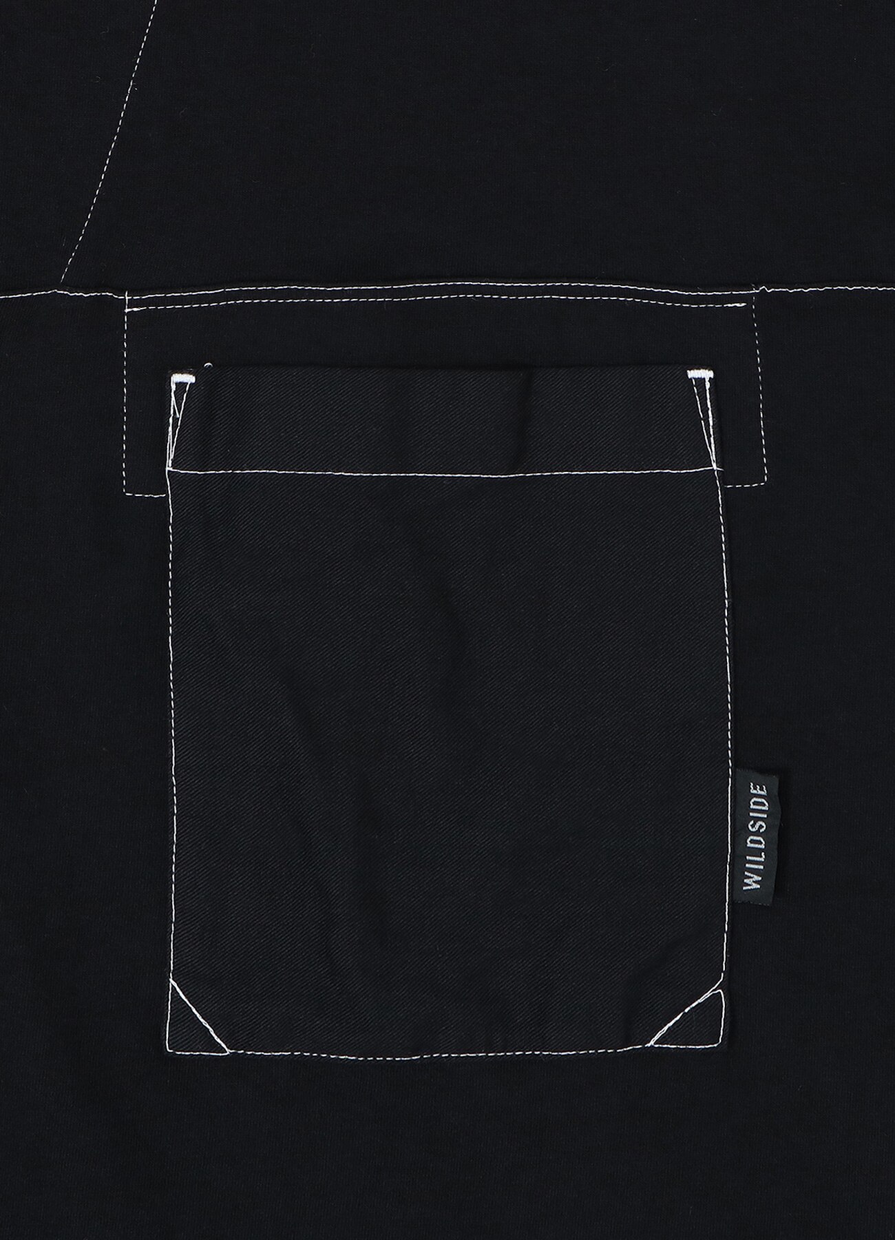 Cotton Jersey Collared Pocket  Long Sleeve T-shirt (Garment Dye)_6