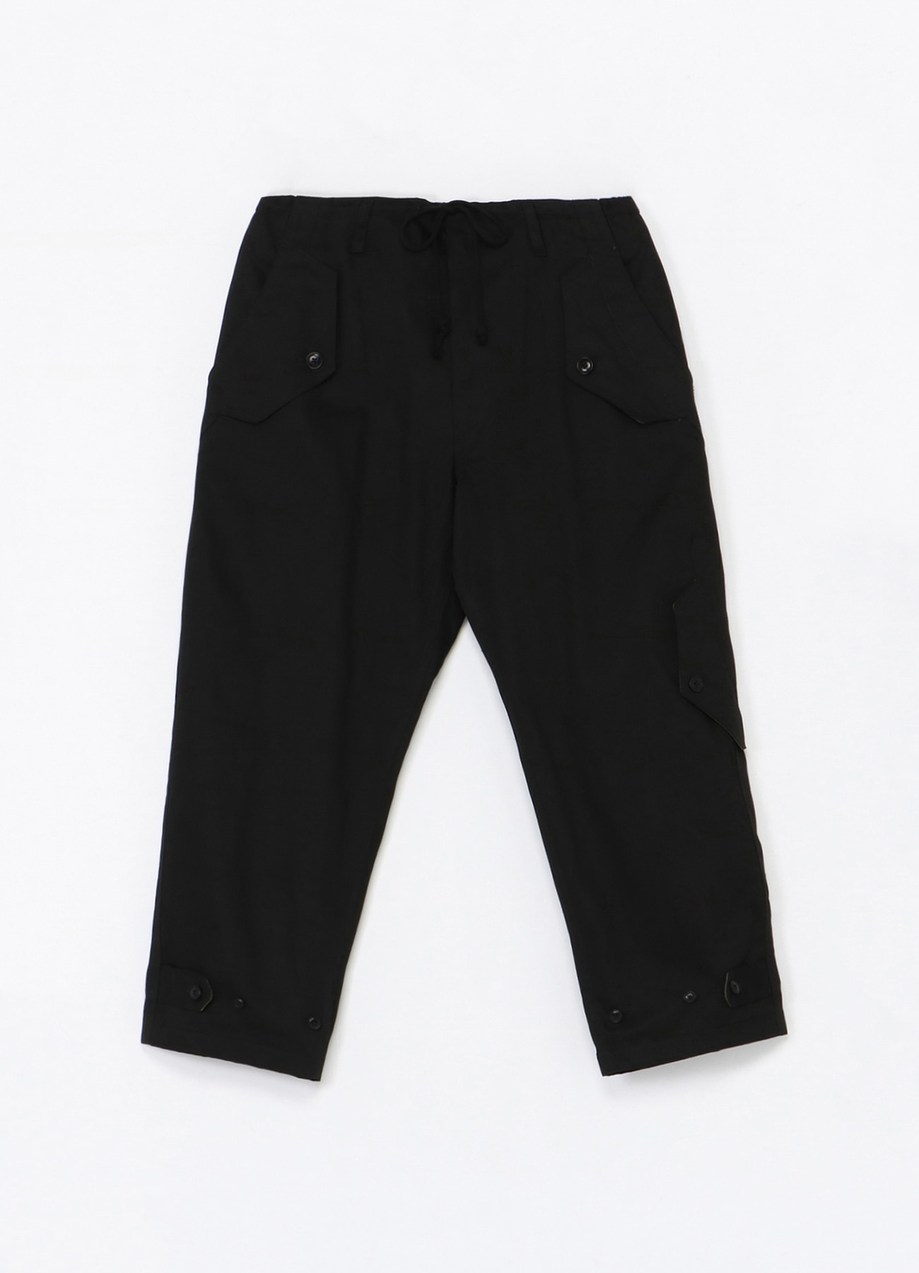 Cotton Chino Flap Pocket Drawstring Pants