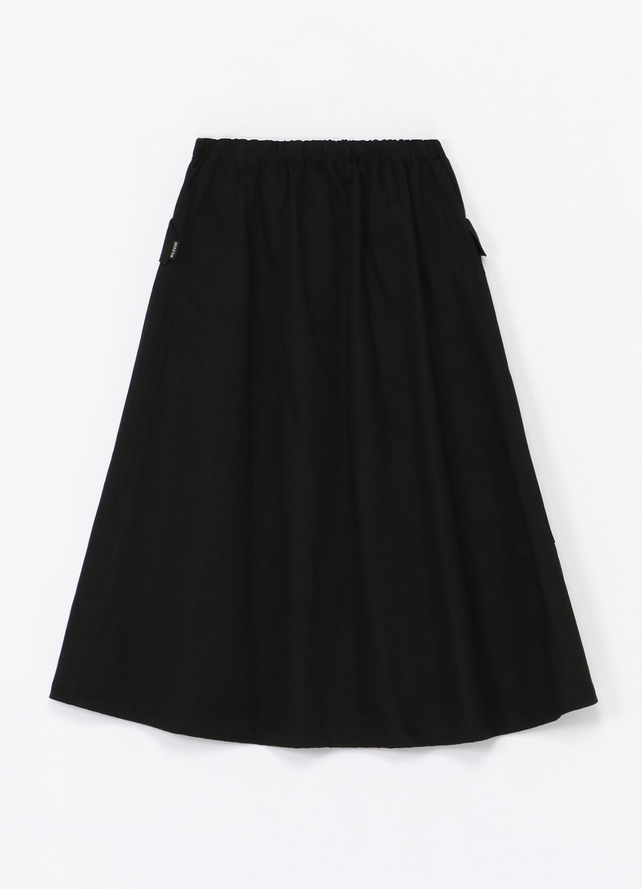 Black cotton shop work skirt