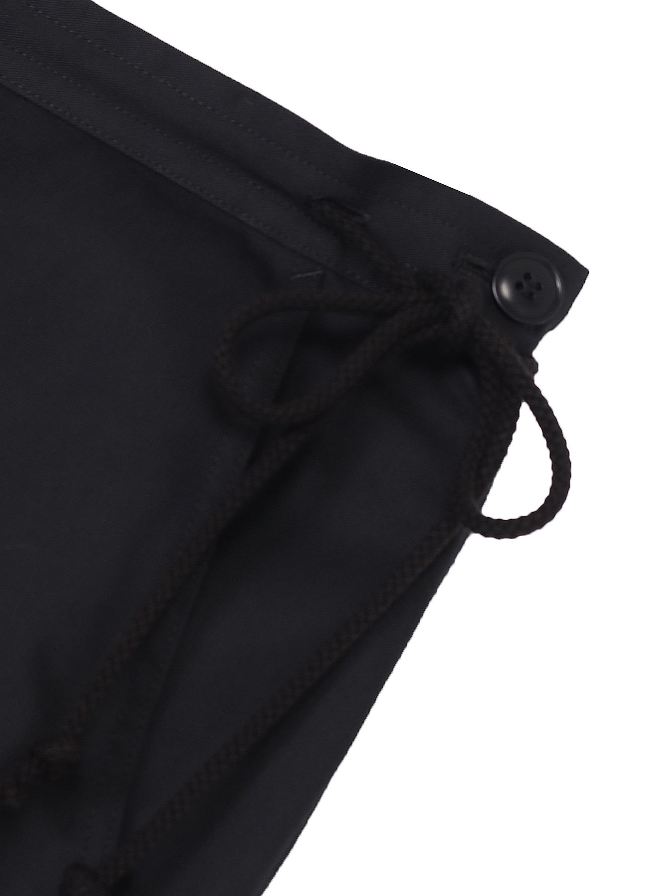 T/C Twill Drawstring Asymmetry Skirt_3