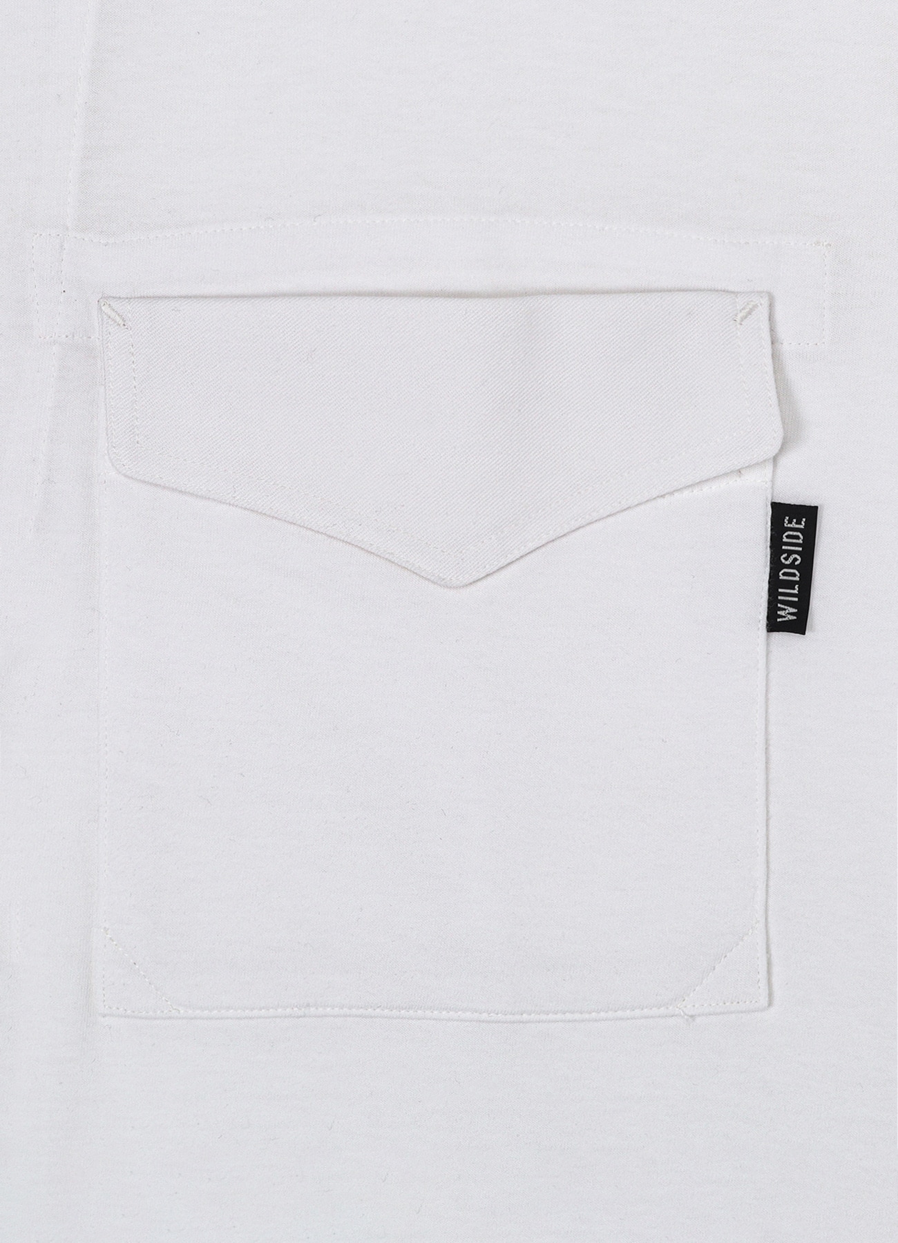 WILDSIDE【Yohji Yamamoto】Cotton Jersey Half Zip LS T-shirt Cotton Jersey Half Zip Long Sleeve T-shirt(XS WHITE): YOHJI