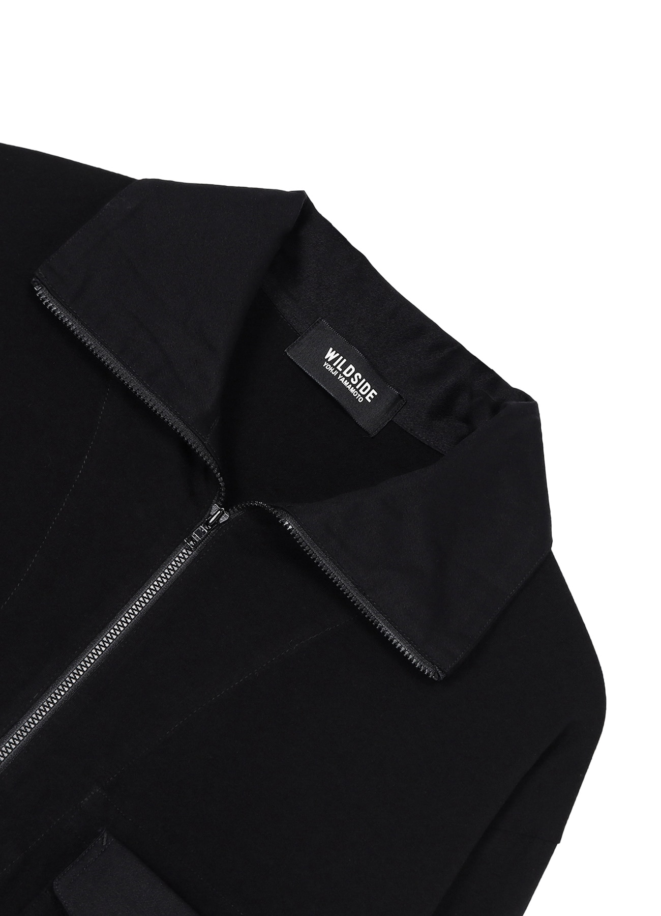 Cotton Jersey Half Zip Long Sleeve T-shirt_4