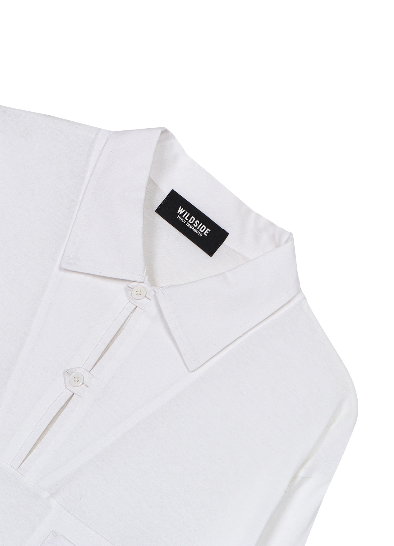 Cotton Jersey Collared Pocket Long Sleeve T-shirt_4