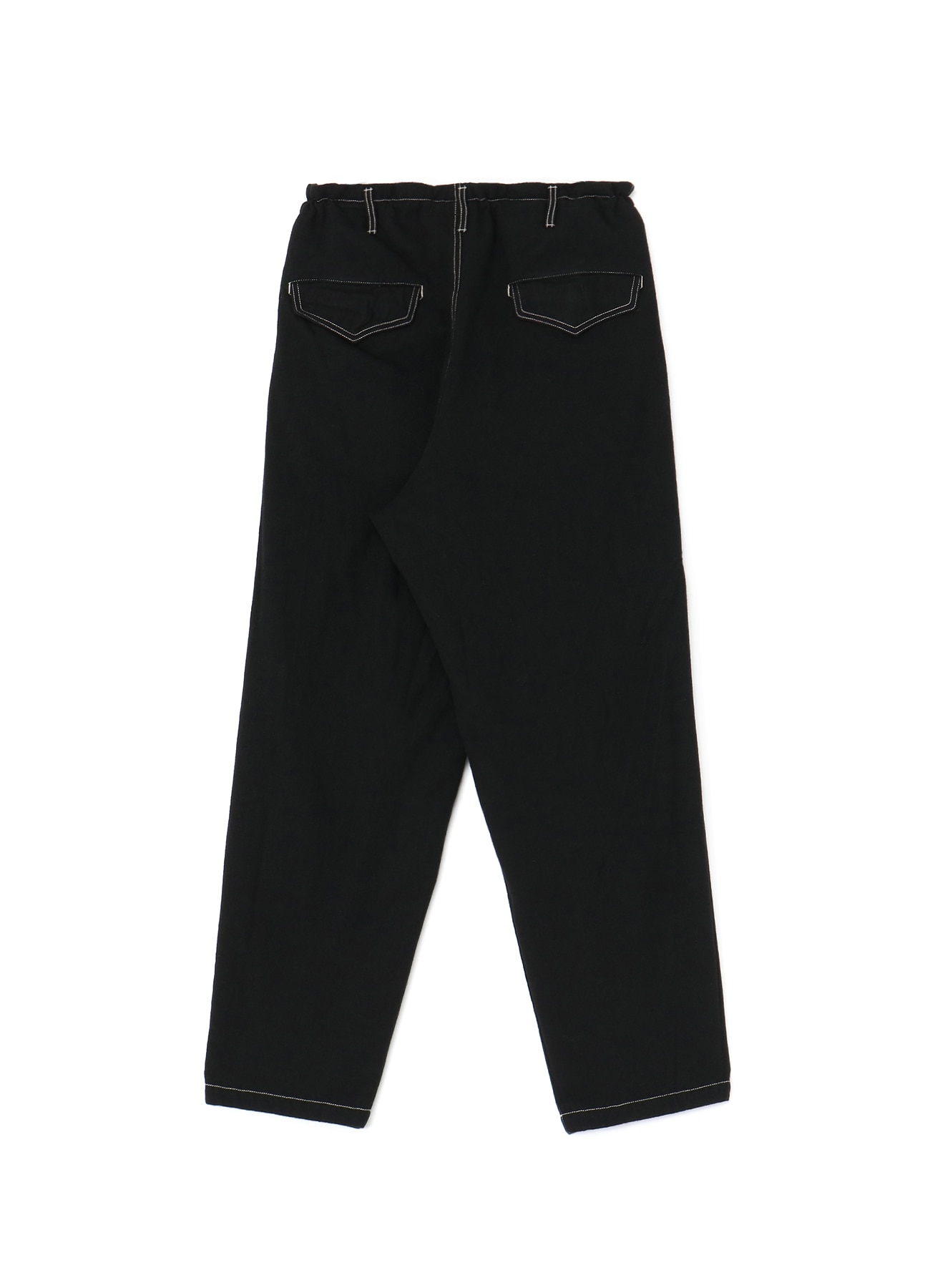 Fulling Wool Drawstring 1tuck Pants(FREE SIZE BLACK): YOHJI YAMAMOTO ...