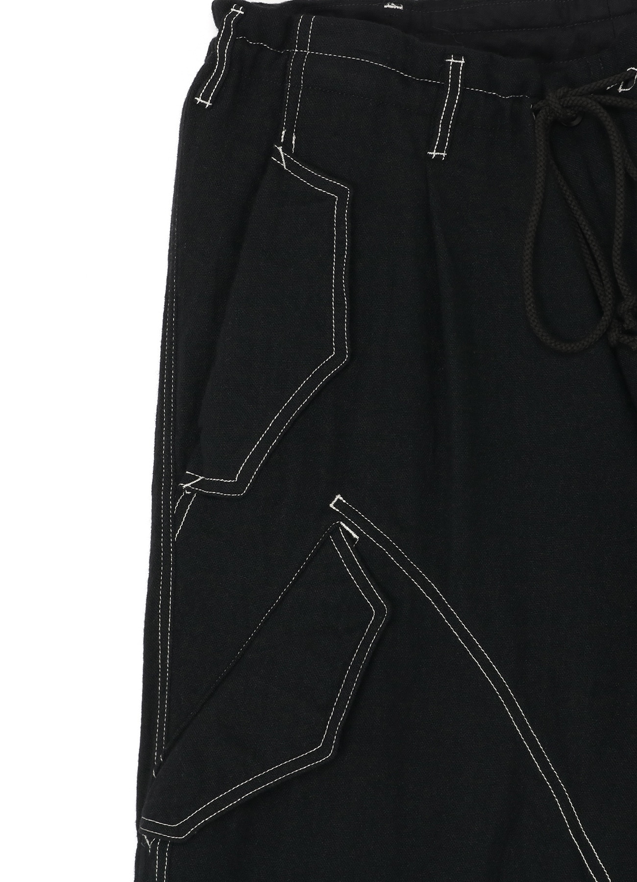 Fulling Wool Drawstring 1tuck Pants_6