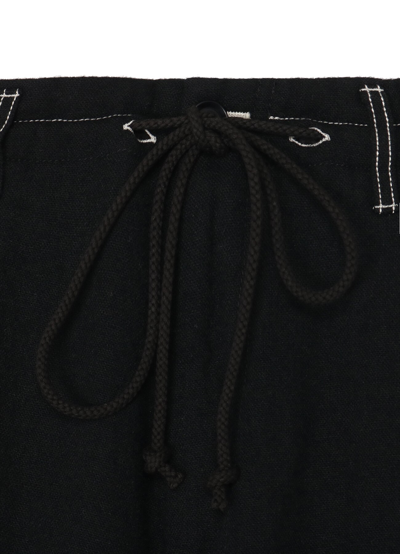 Fulling Wool Drawstring 1tuck Pants_7