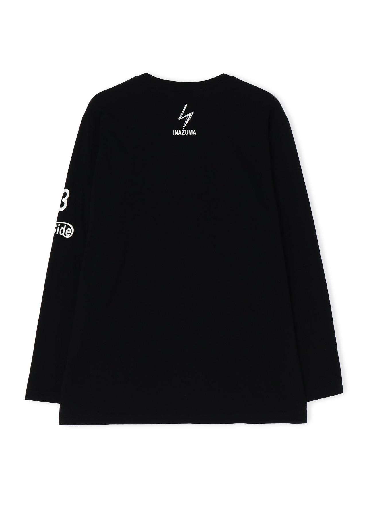 Blue Dahlia Long Sleeve T-shirt(M BLACK): YOHJI YAMAMOTO