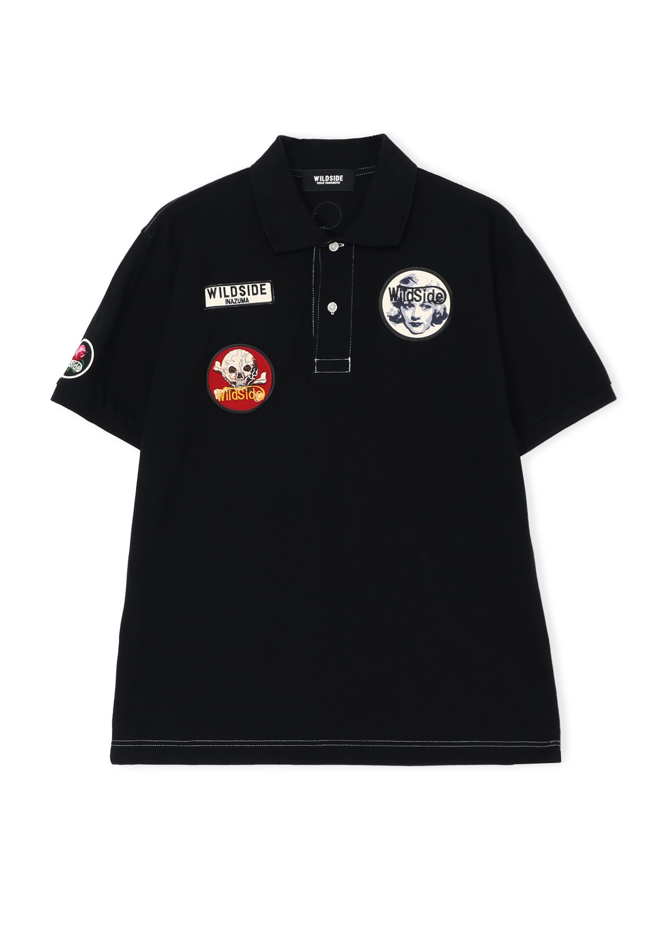 Patch Polo Shirt(Black)