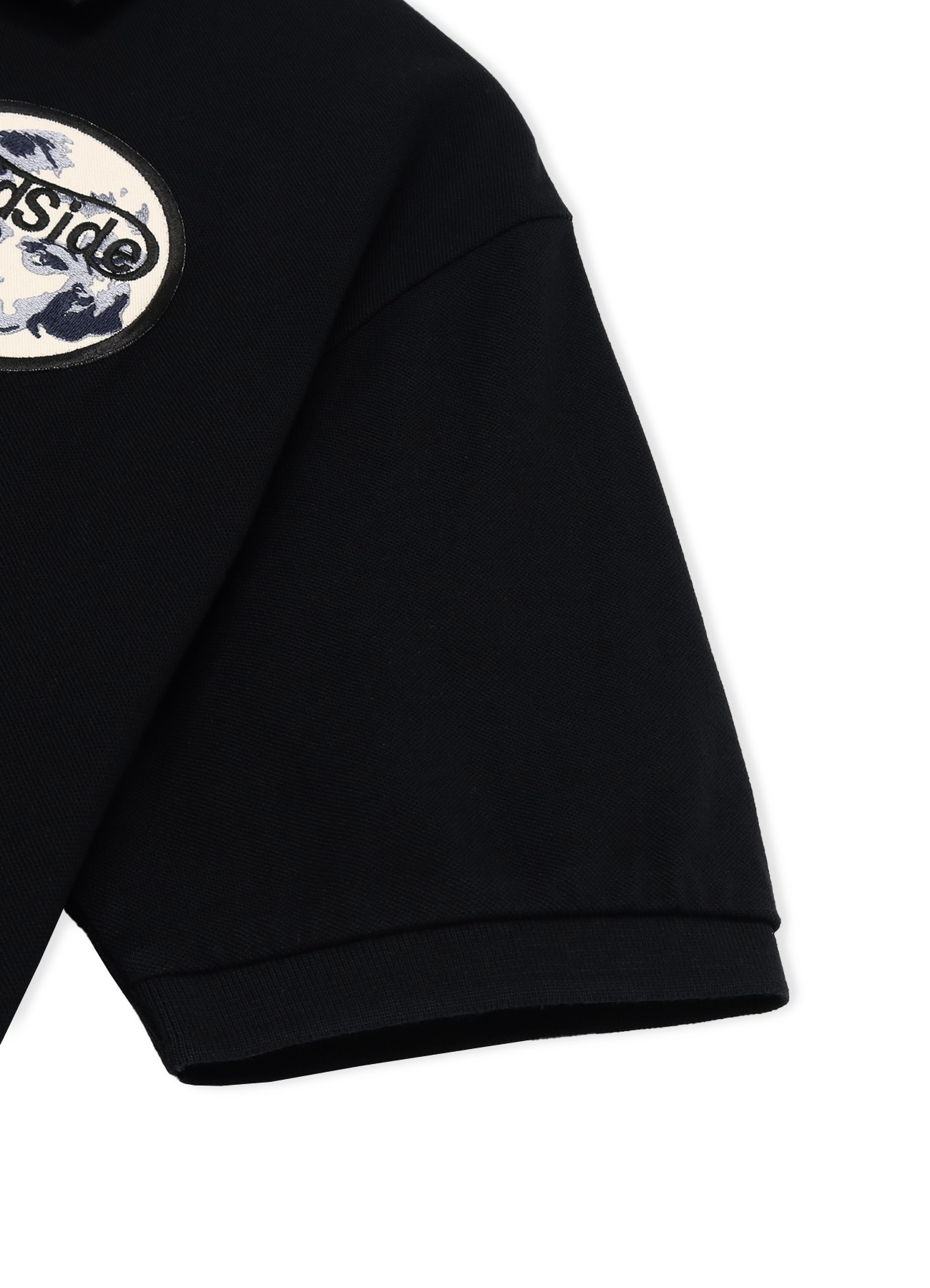 Patch Polo Shirt(Black)(M BLACK): YOHJI YAMAMOTO｜WILDSIDE