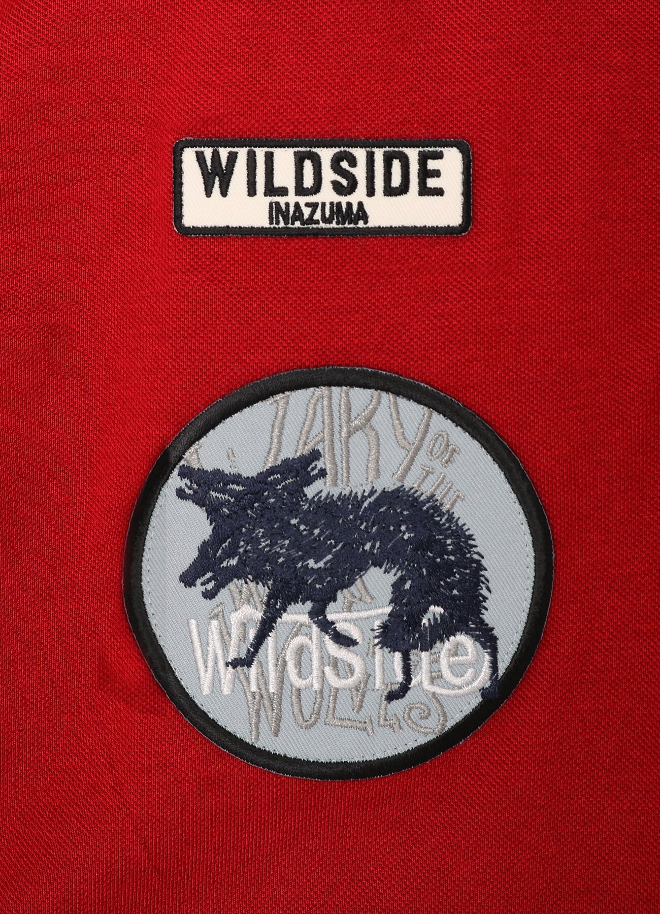 Patch Polo Shirt(Red)_6