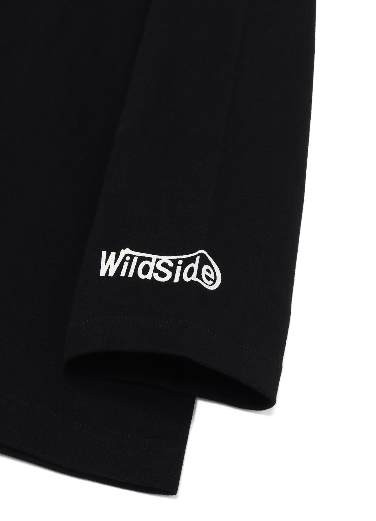Embroidery Long Sleeve T-shirt (Lily)(L BLACK): YOHJI