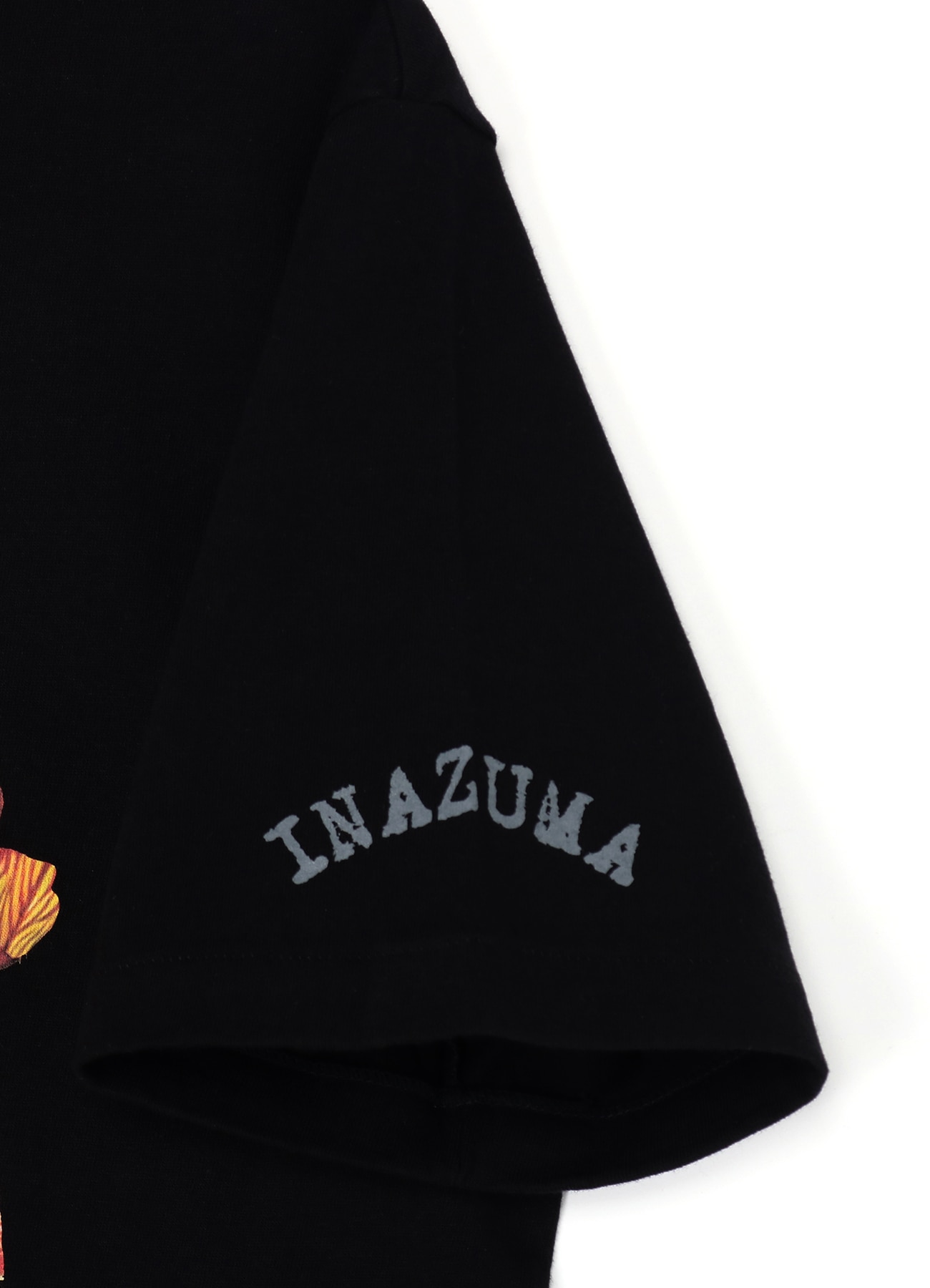 INAZUMA Flowers T-shirt A(M BLACK): YOHJI YAMAMOTO｜WILDSIDE