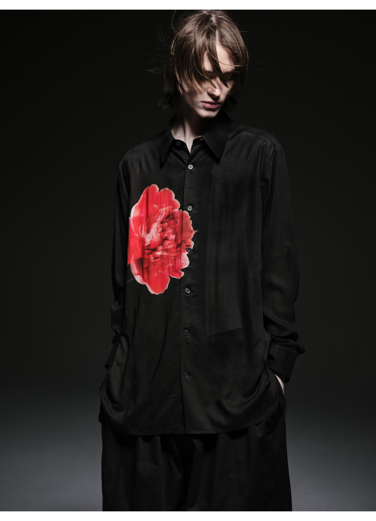 [11 Feb 12:00 JST release] Red Peony Print Shirt_3