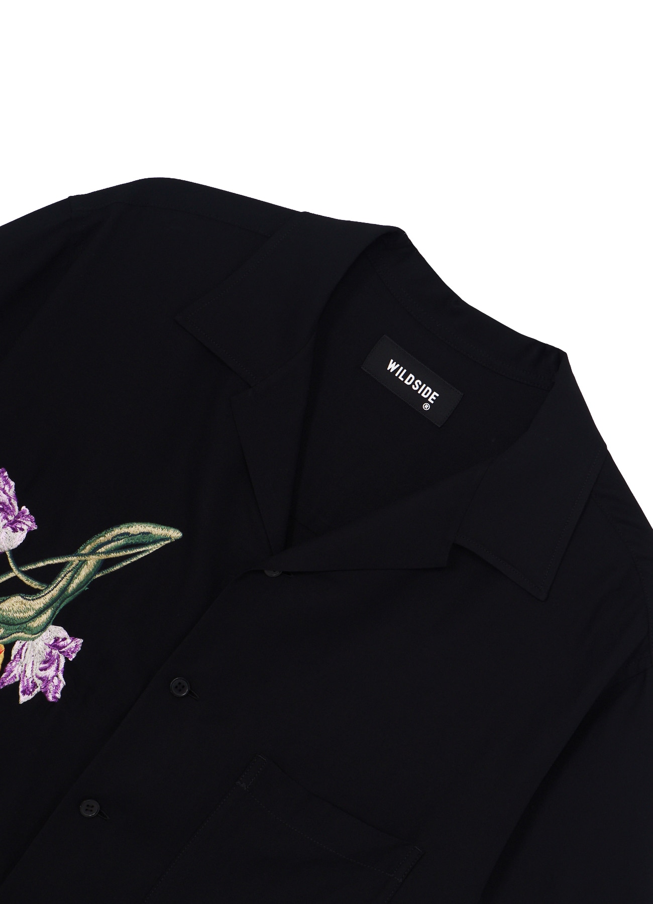 [17 June 12:00 JST release]Tulip Embroidery Open Collar Short Sleeve Shirt_3