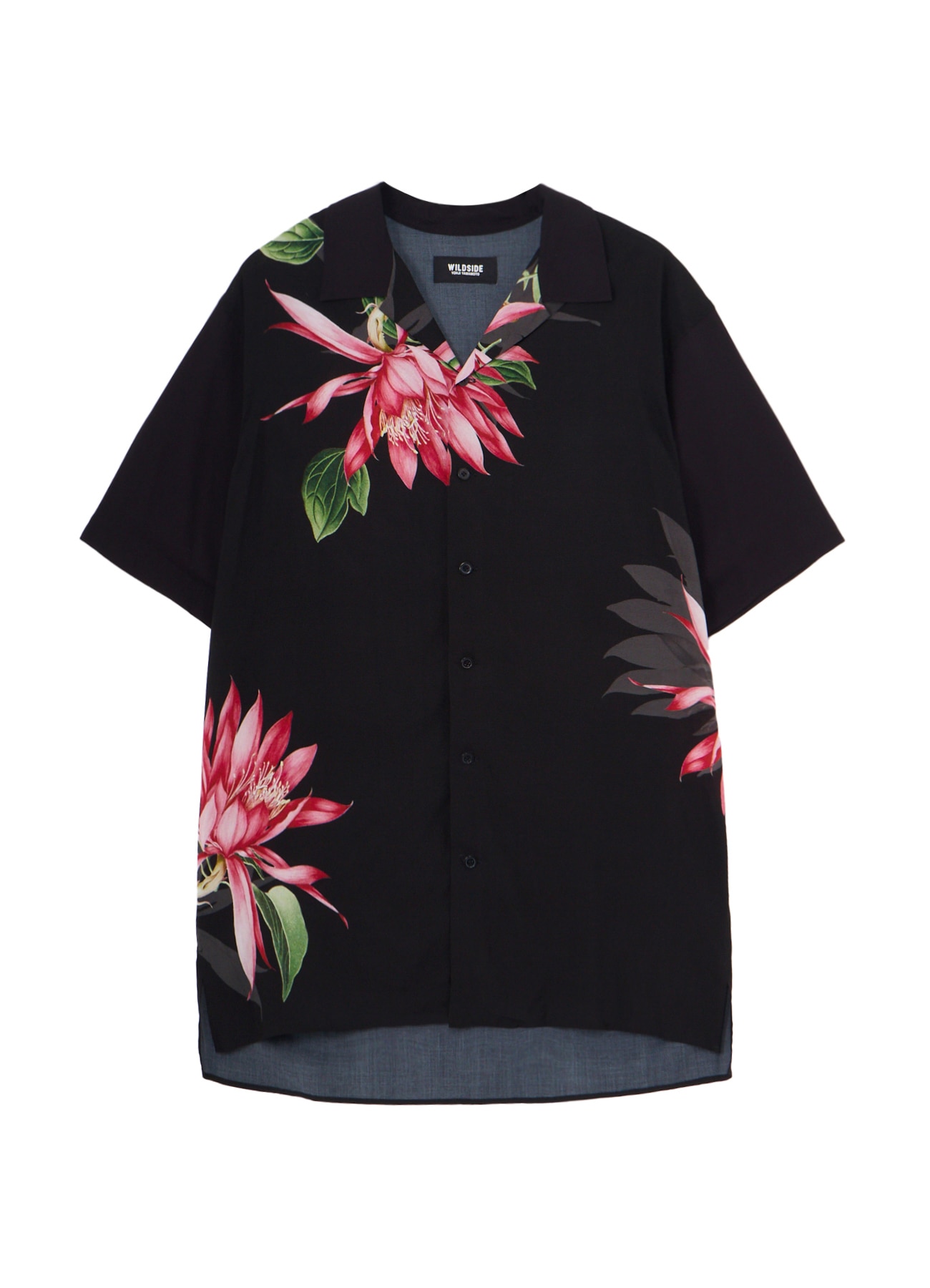 [15 July 12:00 JST release]Pink Cactus Print Open Collar Short Sleeve Shirt