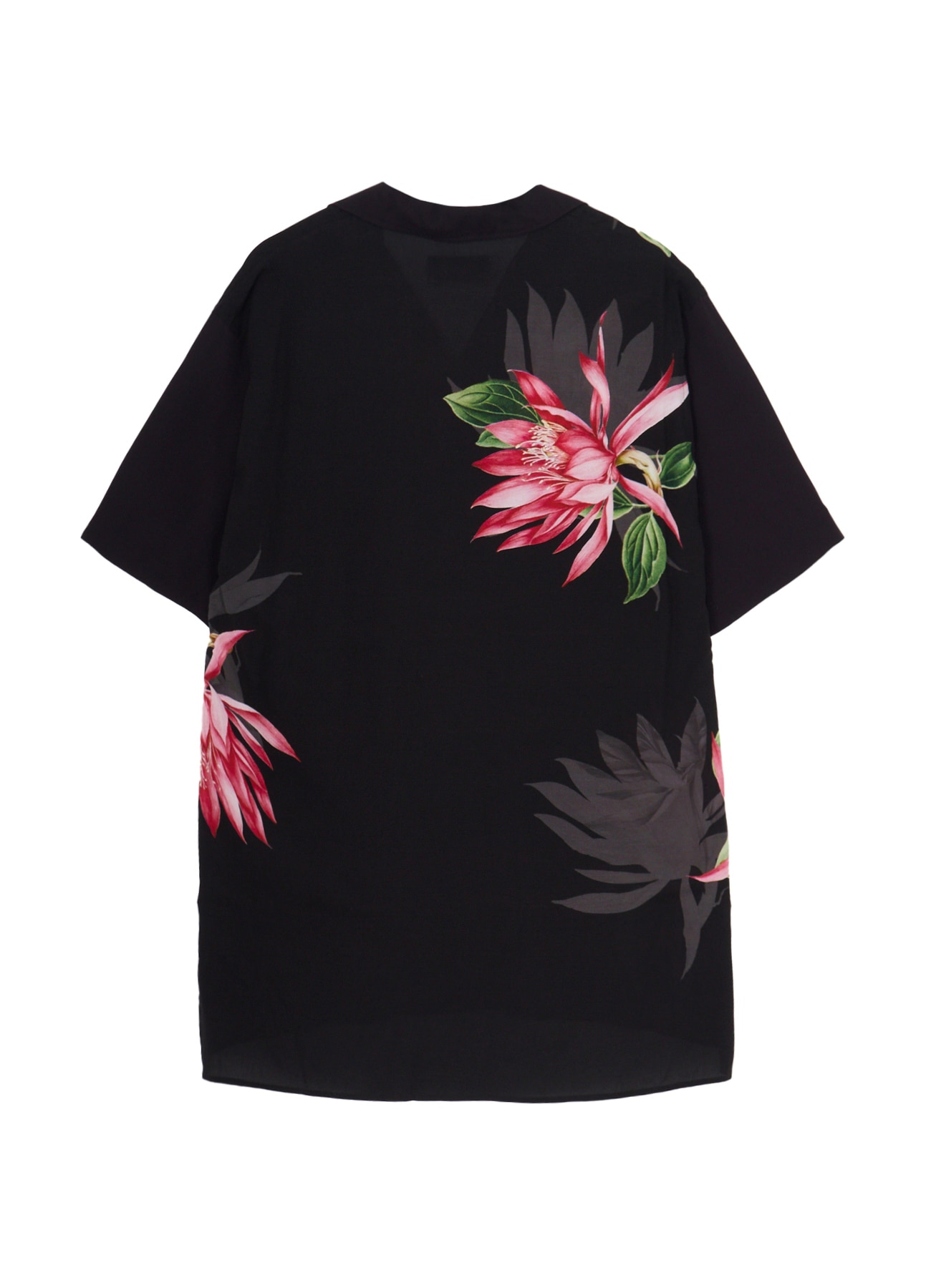 [15 July 12:00 JST release]Pink Cactus Print Open Collar Short Sleeve Shirt_2