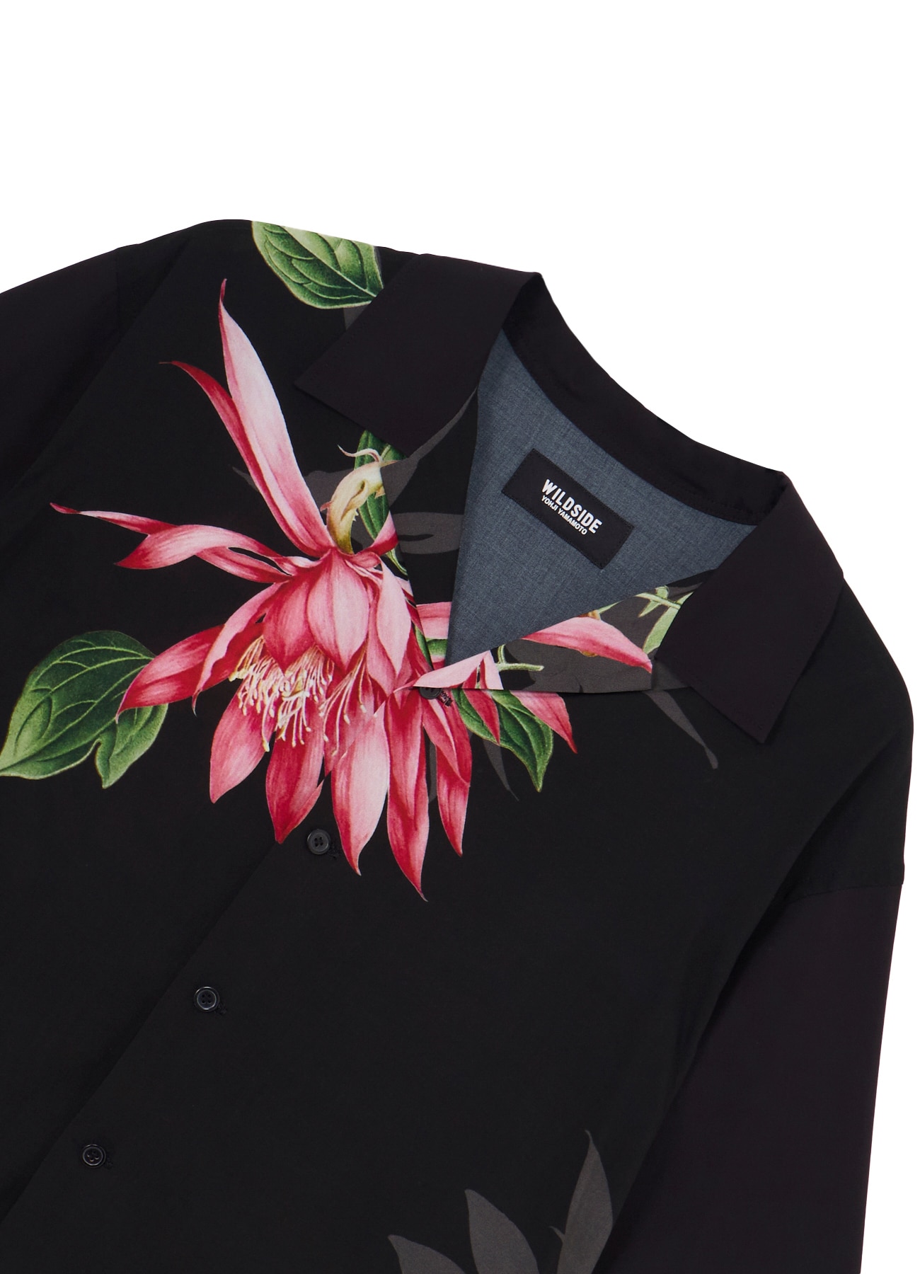 [15 July 12:00 JST release]Pink Cactus Print Open Collar Short Sleeve Shirt_3