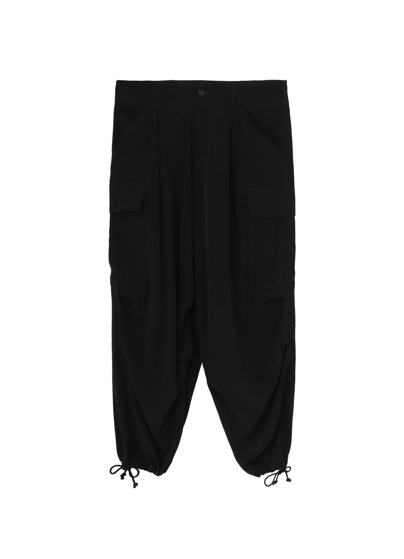 [13 May 12:00 JST release] Ta/Pe Crepe de Chine Cargo Pants All Black_5