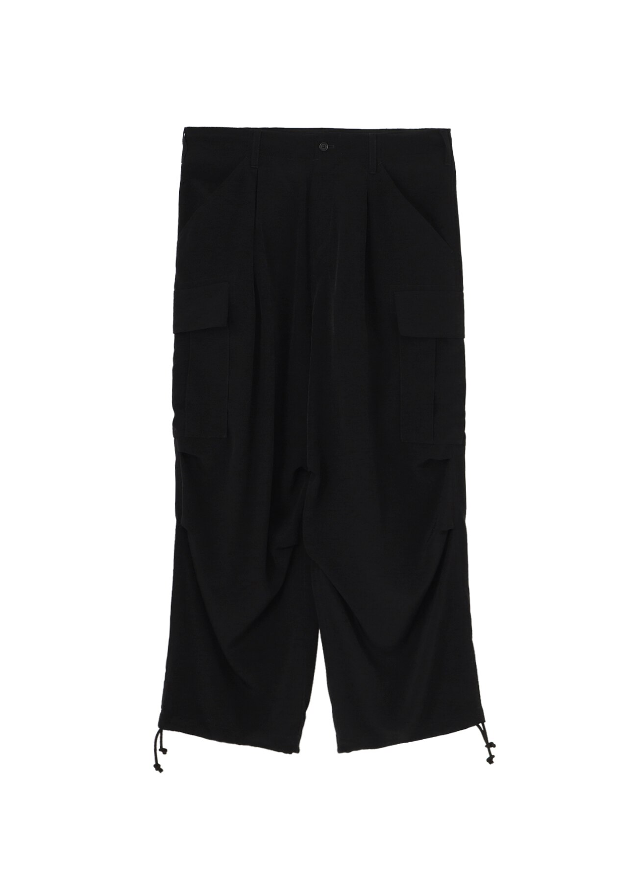 [13 May 12:00 JST release] Ta/Pe Crepe de Chine Cargo Pants All Black_6