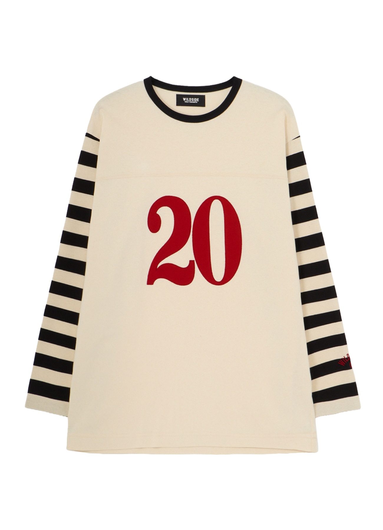 [30 Sep 12:00 JST release] Stripe Long Sleeve T-Shirt (White)_1