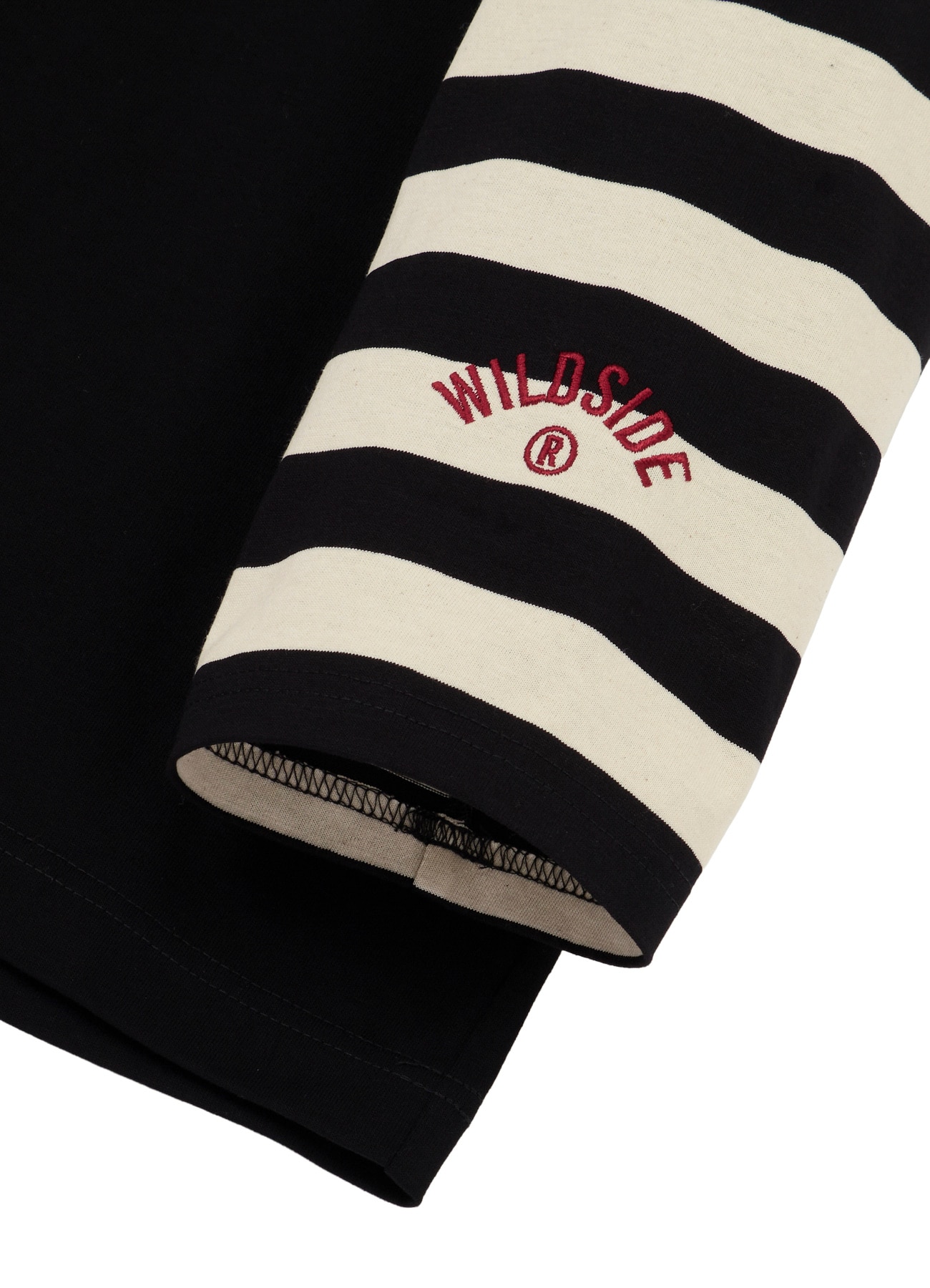 [30 Sep 12:00 JST release] Stripe Long Sleeve T-Shirt (Black)_4