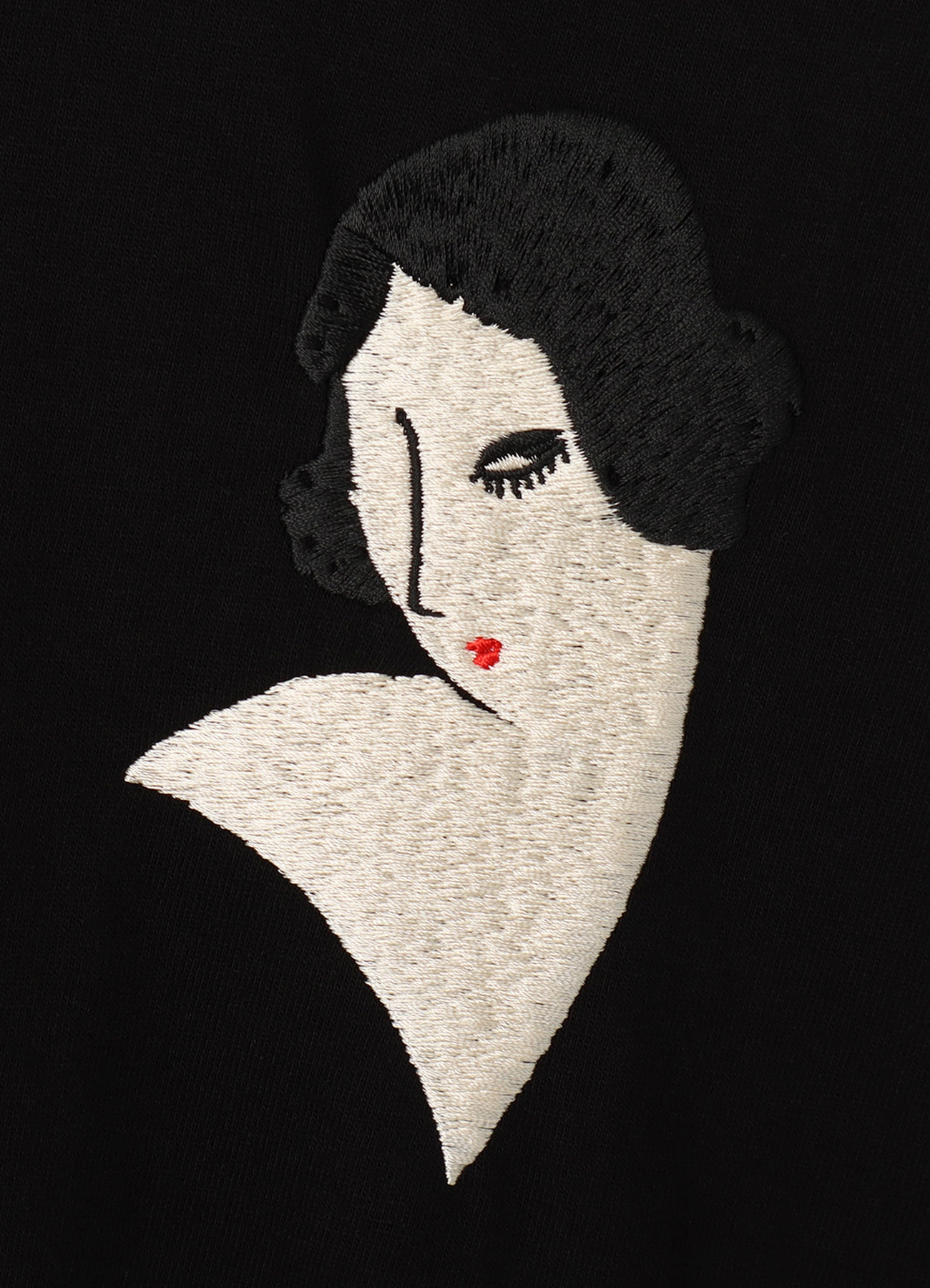 [10 June 12:00 JST release]Night Beauty Portrait Embroidery Long Sleeve T-Shirt_6