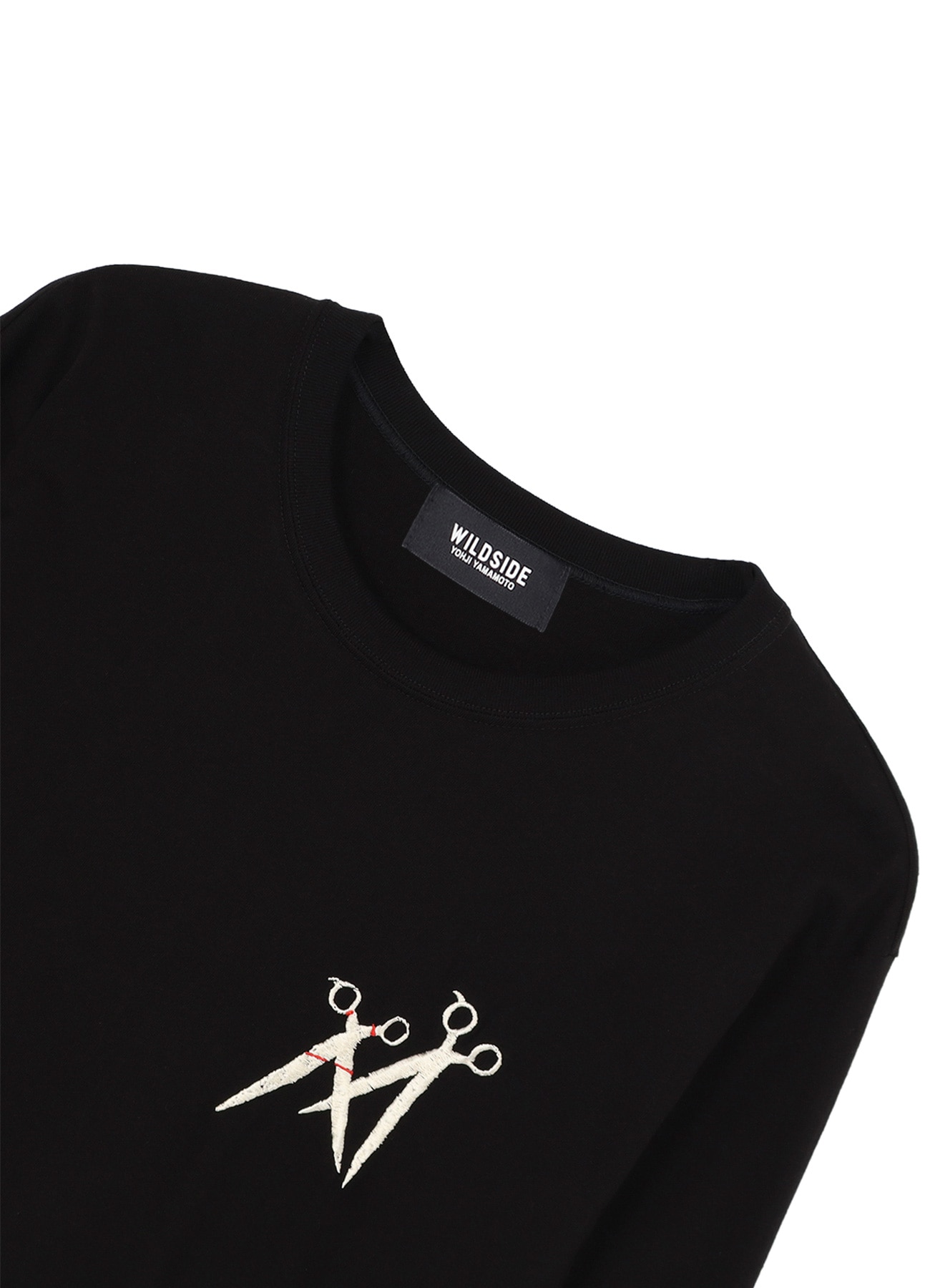 [10 June 12:00 JST release]Scissors Embroidery Long Sleeve T-Shirt_3