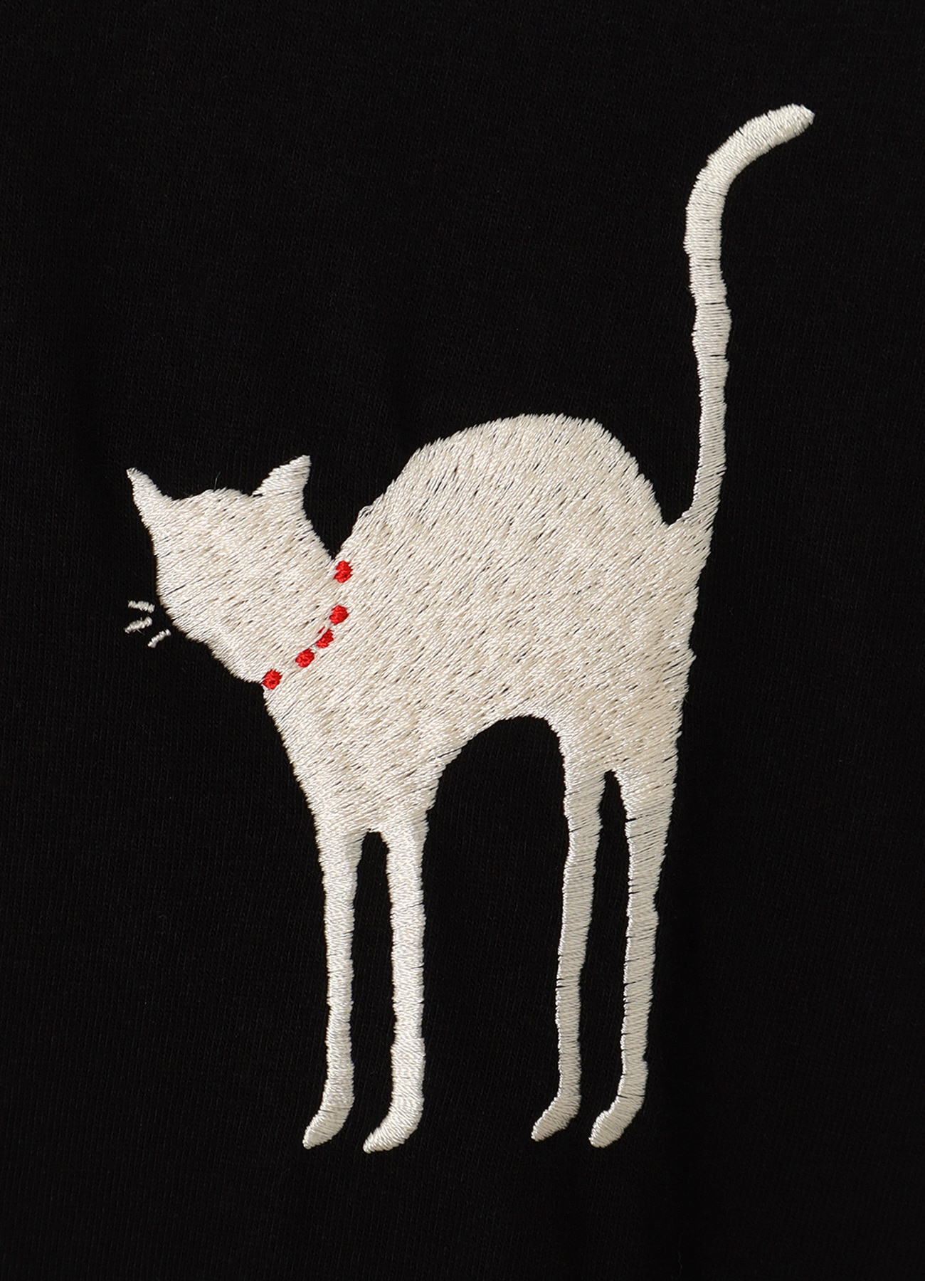 [10 June 12:00 JST release]Cat Shadow Graphic Embroidery Long Sleeve T-Shirt_6