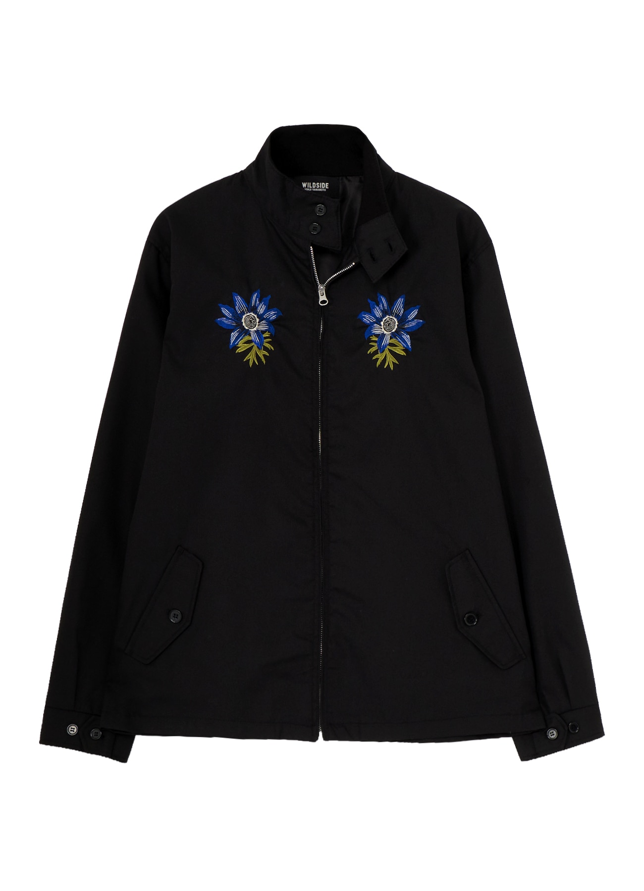 [6 June 12:00 JST release] T/C Flower Embroidery Harrington Jacket(ANEMONE BLUE)_2
