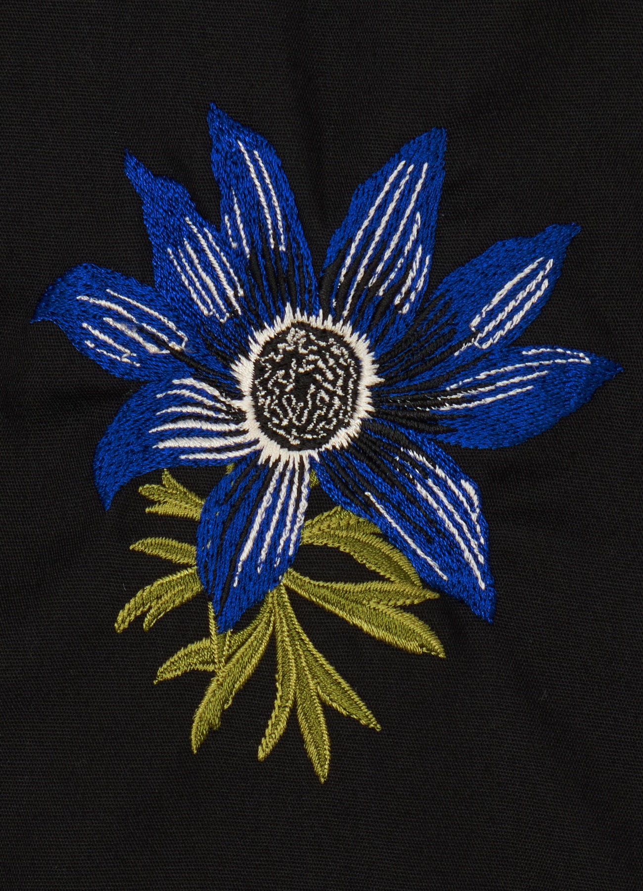 [6 June 12:00 JST release] T/C Flower Embroidery Harrington Jacket(ANEMONE BLUE)_7