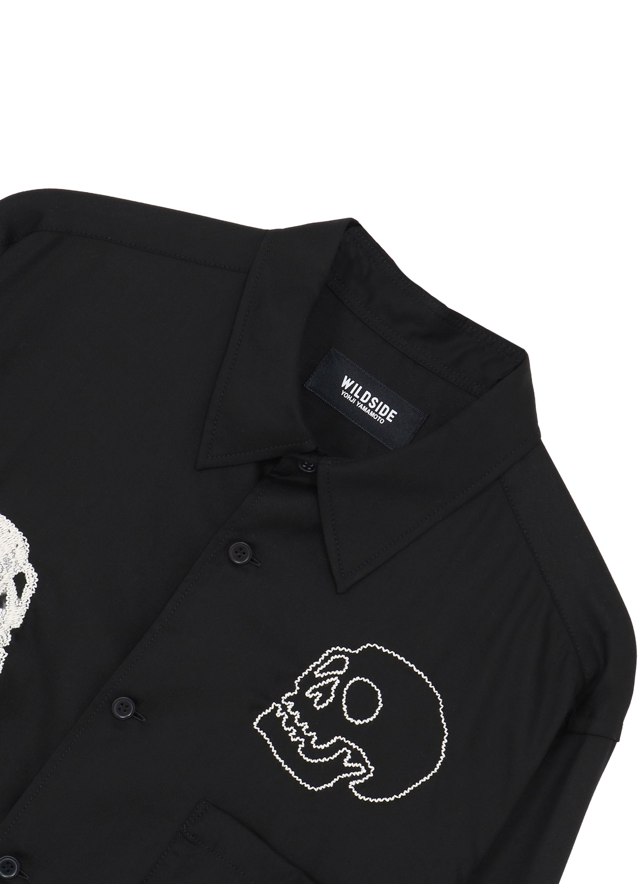 [19 Nov 12:00 JST release]T/R Twill Skull Embroidered Shirt_3