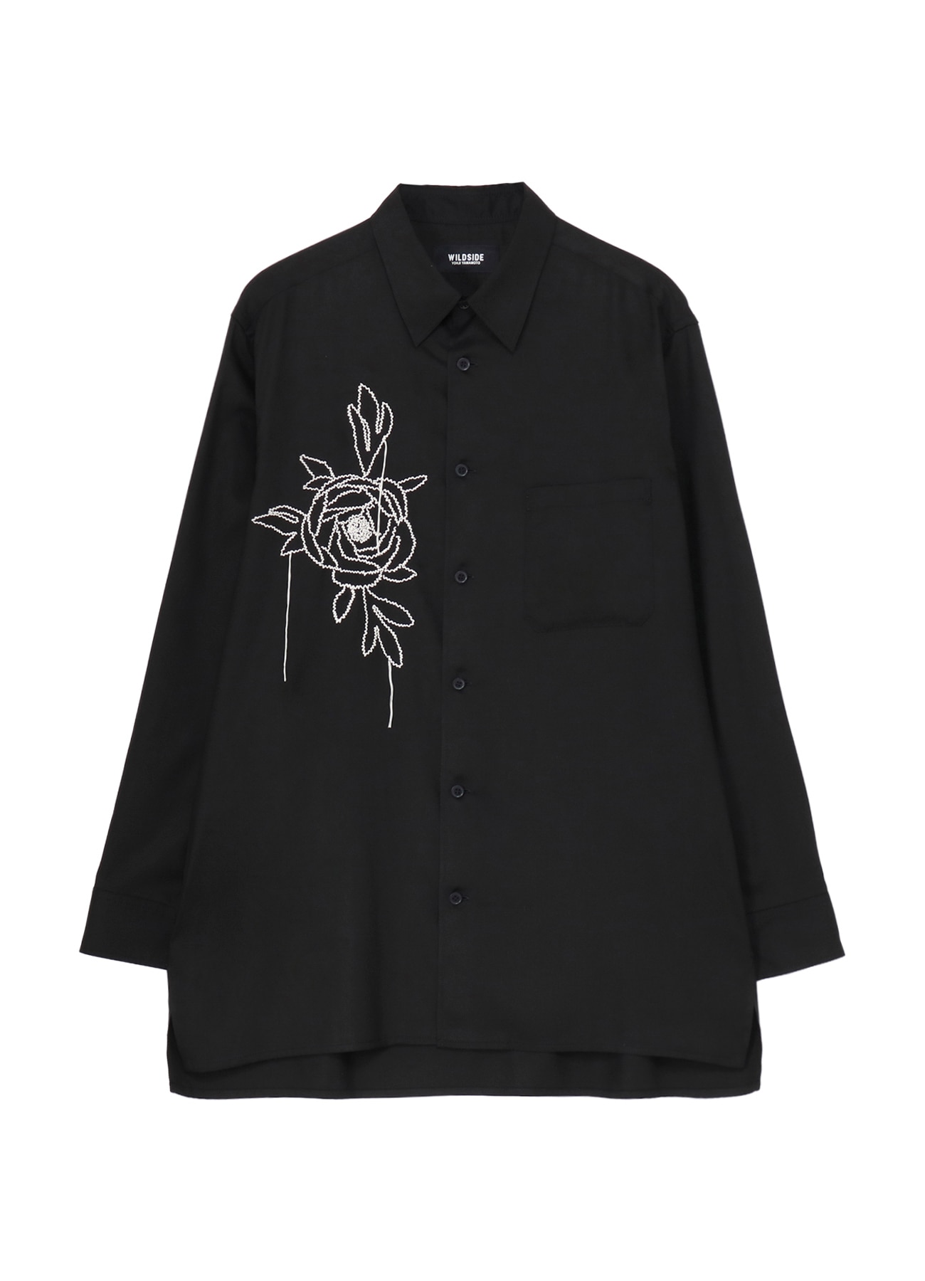 [19 Nov 12:00 JST release]T/R Twill Floral Thread-Drop Embroidered Shirt