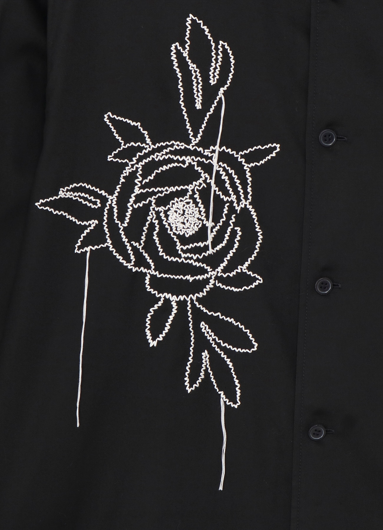 [19 Nov 12:00 JST release]T/R Twill Floral Thread-Drop Embroidered Shirt_6