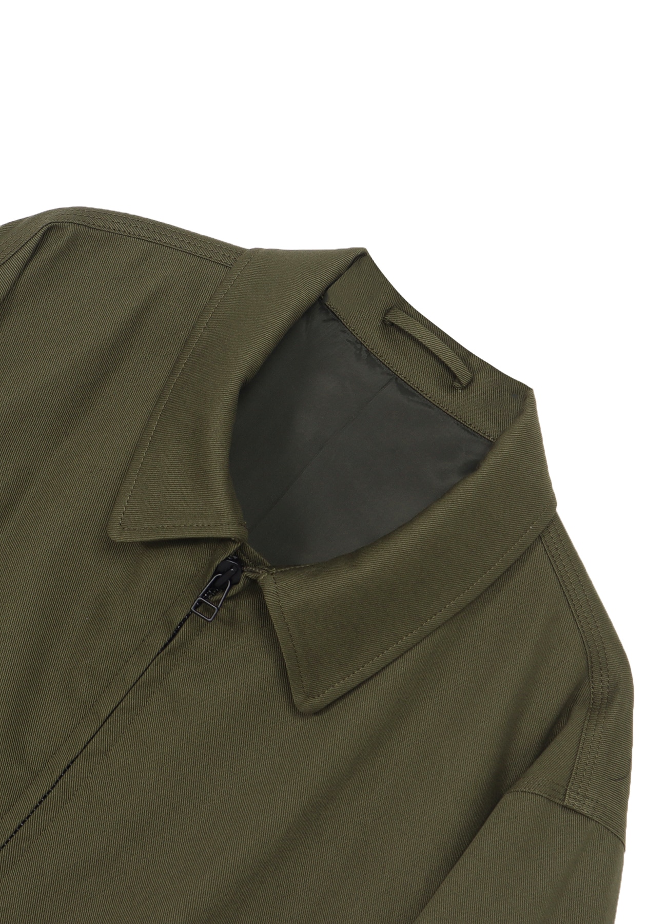 Katsuragi Cotton Soutien Collar Zipper Coat_3