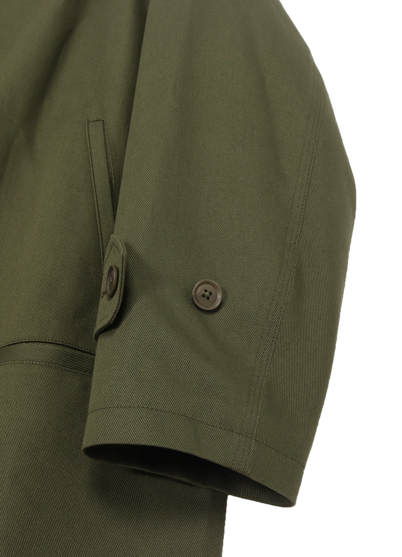 Katsuragi Cotton Soutien Collar Zipper Coat_4