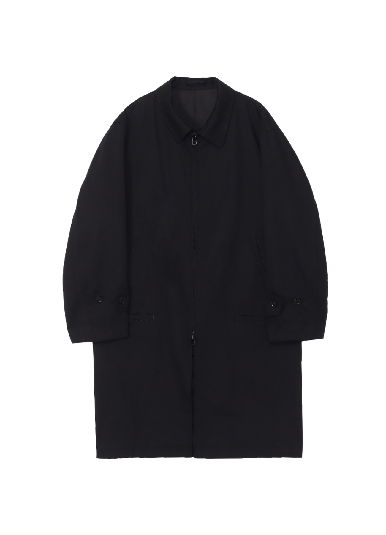 Katsuragi Cotton Soutien Collar Zipper Coat_1