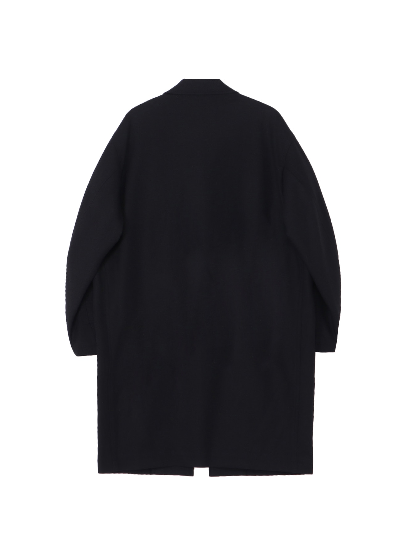 Wool homespun Soutien Collar Zipper Coat_2