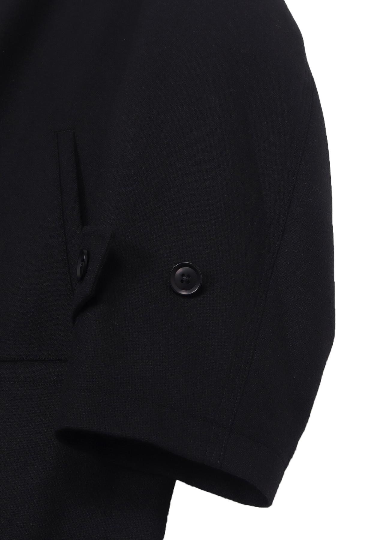 Wool homespun Soutien Collar Zipper Coat_4