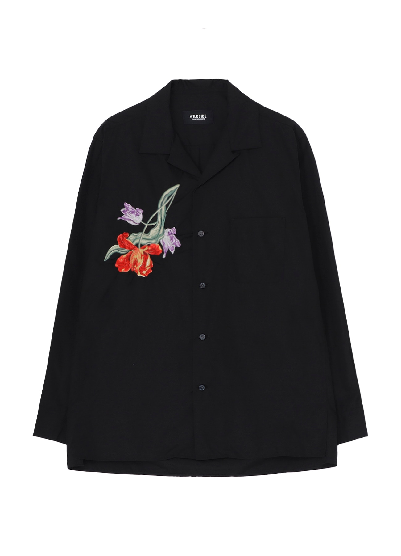 10/30 12:00(JST) Release】Tulip Embroidery Open Collar Shirt