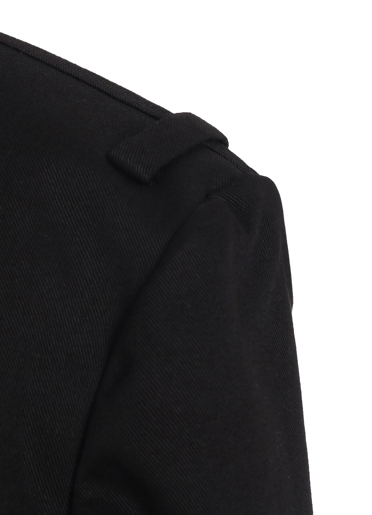 KAKOI Uneven Dyeing CHINA JACKET M 完売品 Cotton Chino 2B Tailored Collar Jacket(XS BLACK): YOHJI