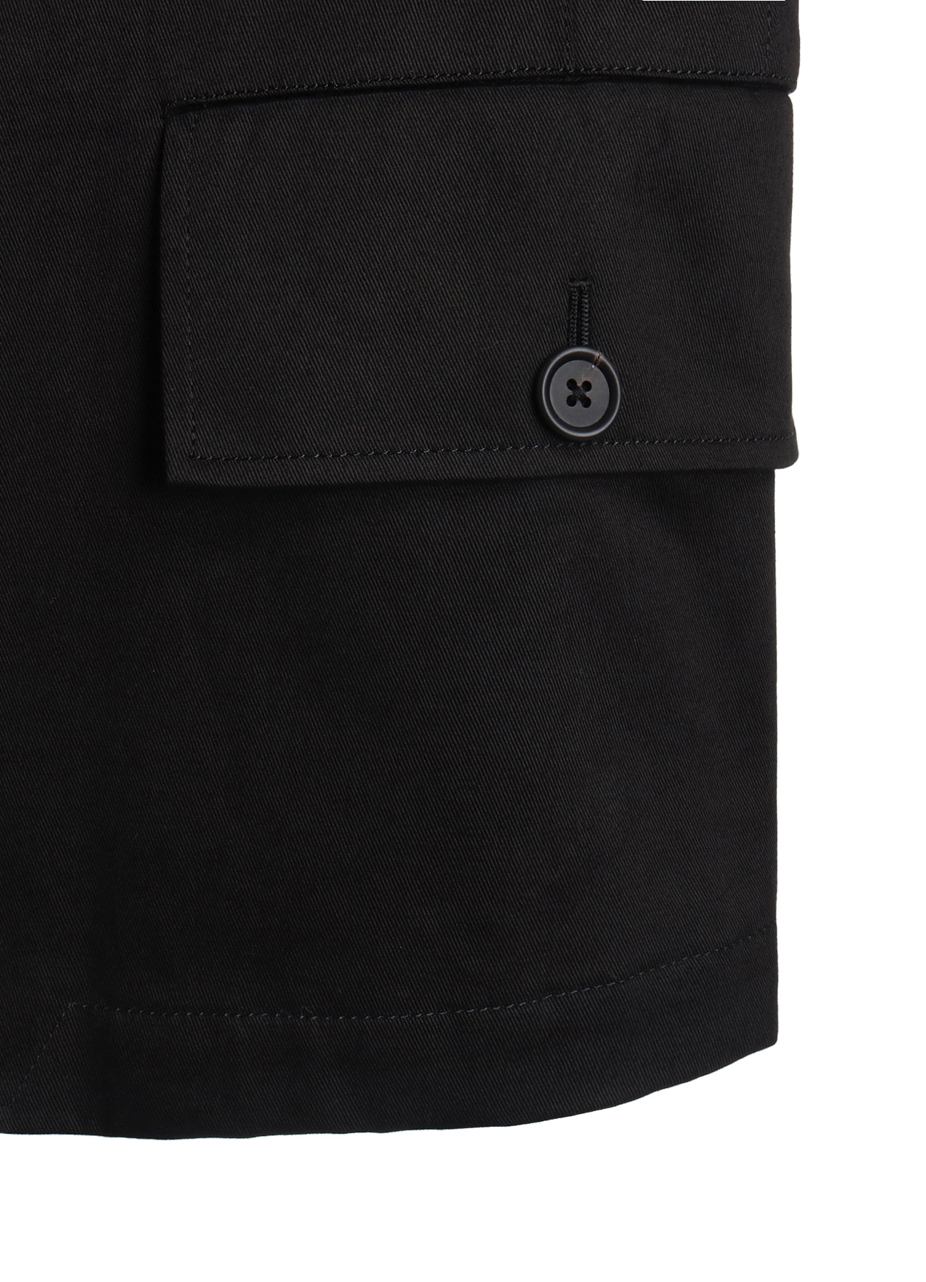 Cotton Chino Double Breasted Jacket(M Black): YOHJI YAMAMOTO
