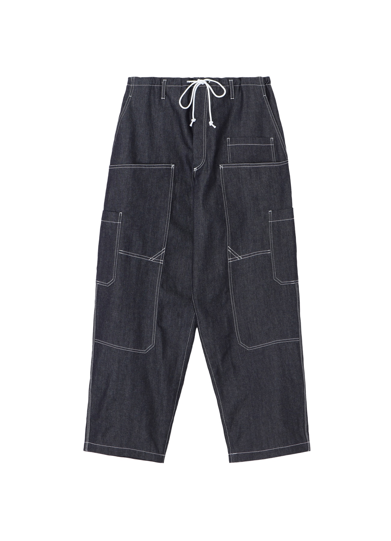 10oz Denim Multi Pocket Draw String Pants(INDIGO)