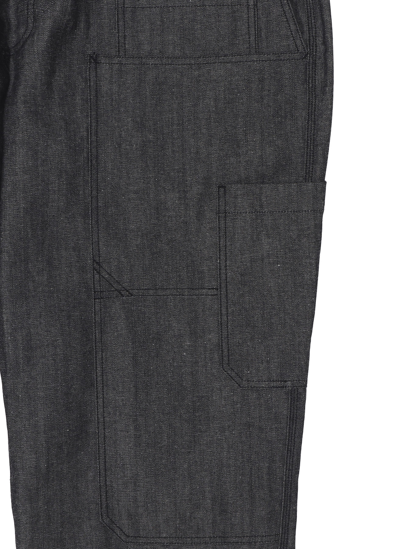 10oz Denim Multi Pocket Draw String Pants(BLACK)_6
