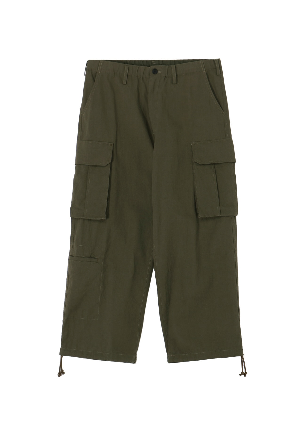 Cotton Chino Cargo Pants (Khaki)_7