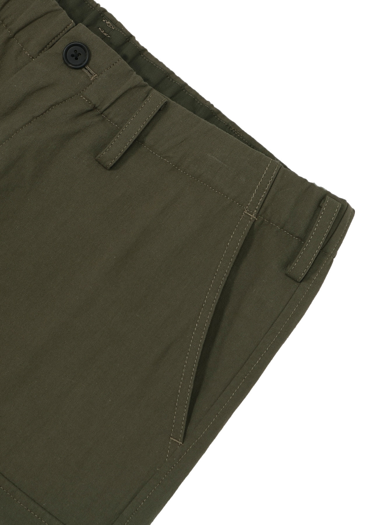Cotton Chino Cargo Pants (Khaki)_9